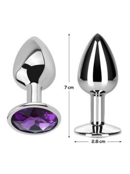 PLUG METAL AMETISTA ROXO...