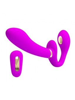 STRAP-ON VIBRADOR DUPLO P...